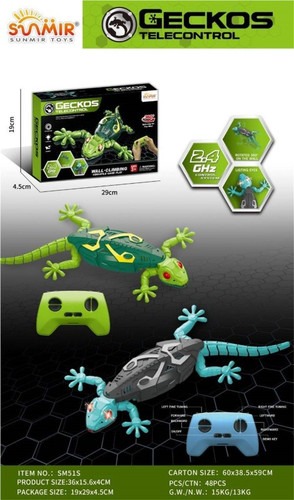 مارمولک کنترلی دیوارنورد Gecko Telecontrol | اسباب بازی خزنده رباتیک با کنترل از راه دور