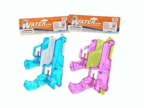 تفنگ آبپاش دو لول Super Water Gun | تفنگ آببازی دوقلو کودک با طراحی شفاف