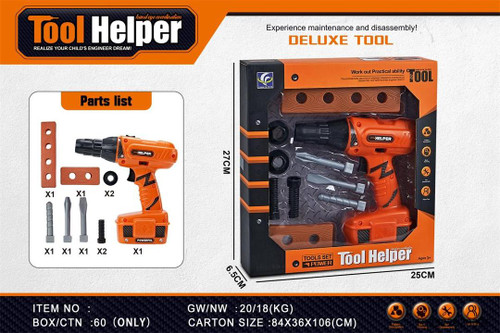ست ابزار مهندسی کودک Tool Helper | دریل اسباب بازی و جعبه ابزار آموزشی