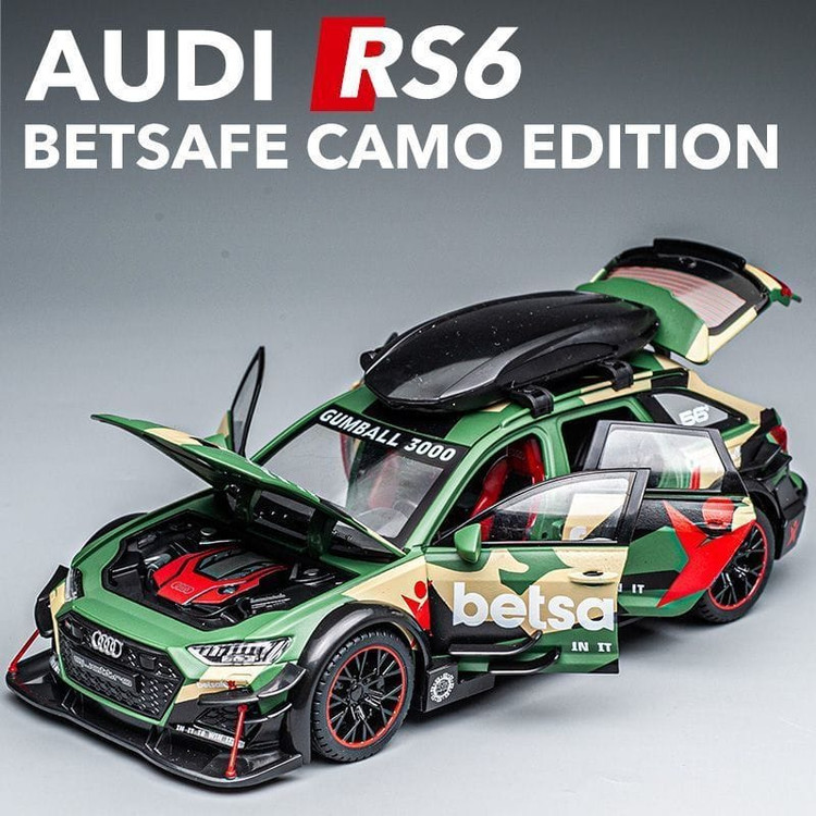 ماکت فلزی آئودی RS6 Avant DTM مدل Betsafe Camo مقیاس 1:24