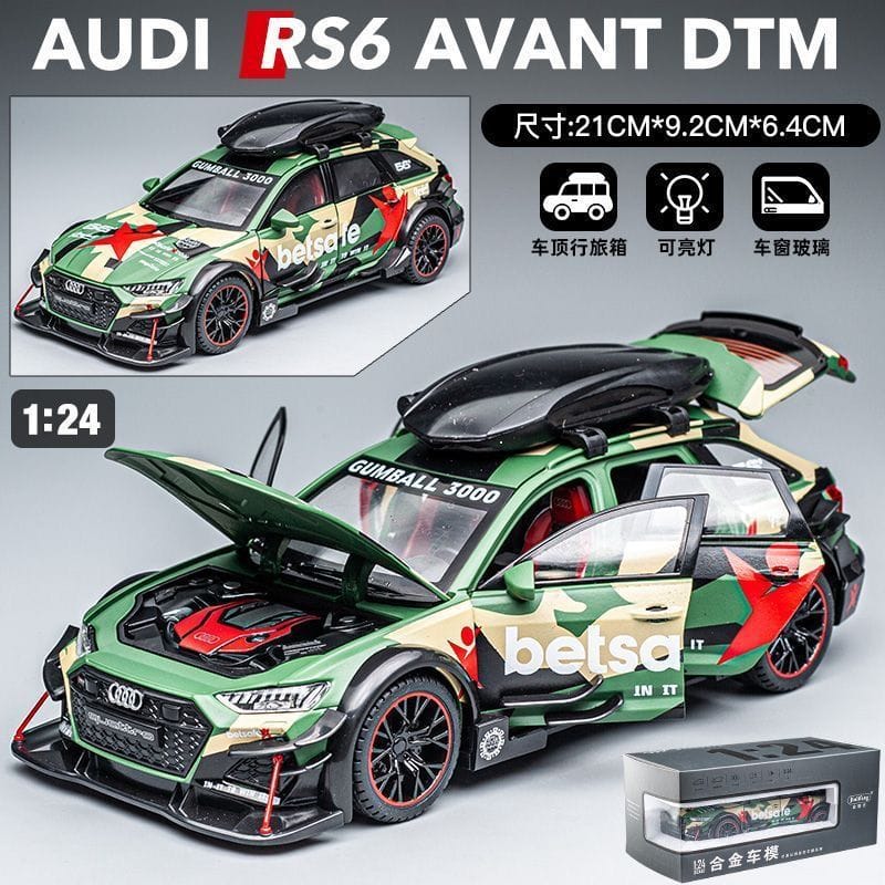 ماکت فلزی آئودی RS6 Avant DTM مدل Betsafe Camo مقیاس 1:24