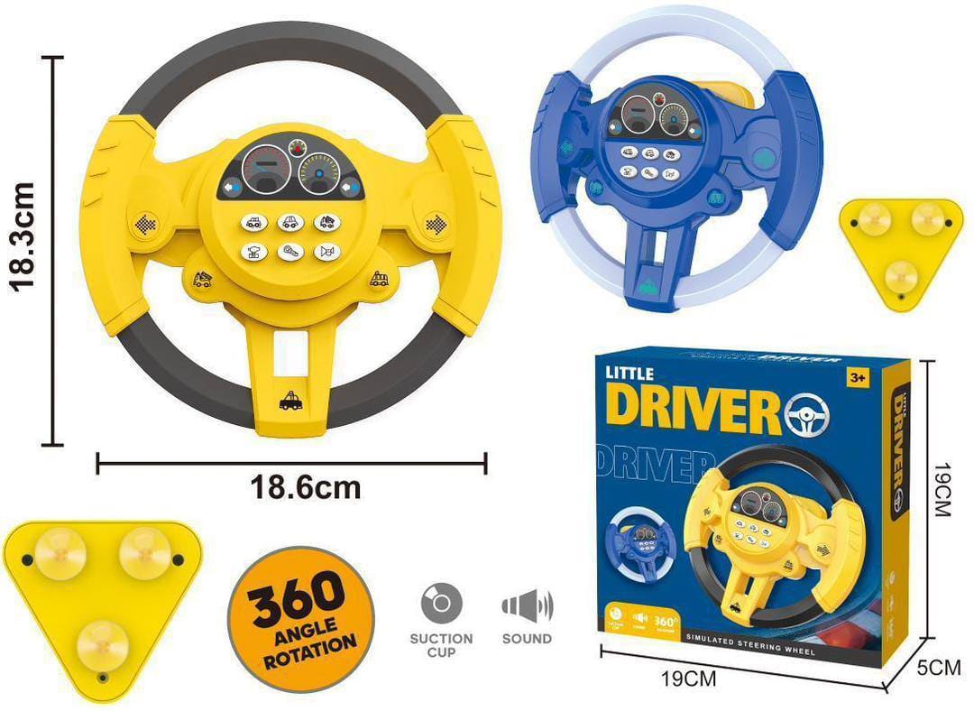 فرمان موزیکال کودک مدل Little Driver با چرخش ۳۶۰ درجه