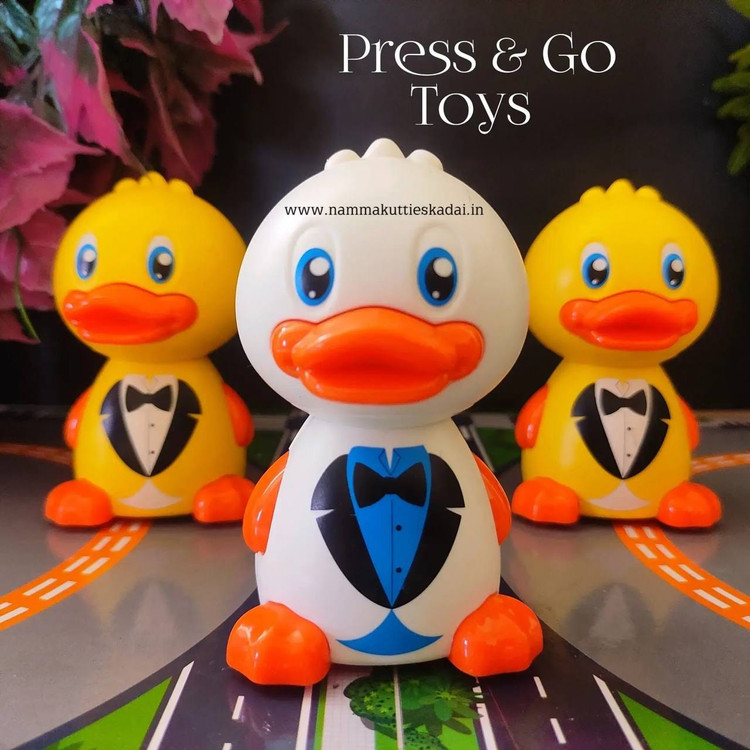 اردک فشاری حرکتی مدل Yellow Duck (Press & Go)