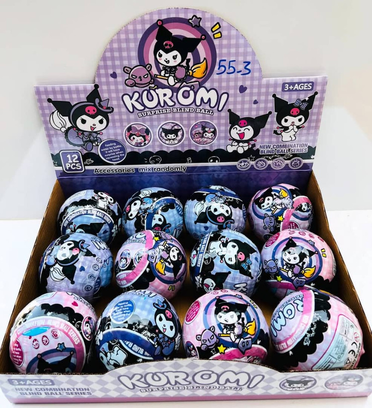 توپ سورپرایزی کورومی (Kuromi Surprise Blind Ball) همراه اکسسوری