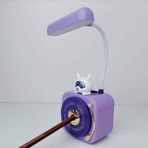چراغ مطالعه LED و تراش رومیزی طرح کرومی رنگ سبز