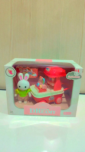 ست عروسک خرگوش با چرخ بستنی فروشی مدل Dreamy Bay