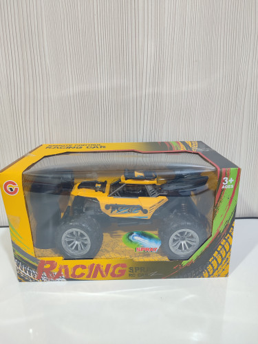 ماشین کنترلی آفرود دودزا شارژی زرد مدل Racing Spray RC Car